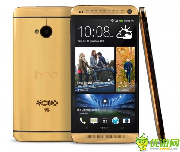 HTC推黃金外殼HTC One 售價4416美元