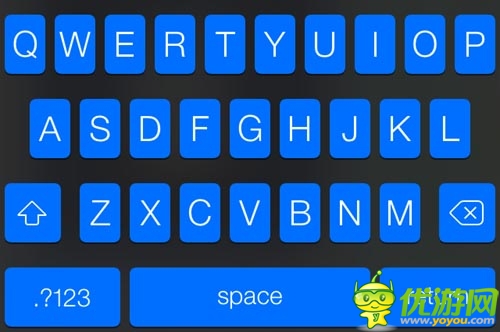 IOS 7新增一抹藍(lán) Cydia免費插件轉(zhuǎn)換鍵盤顏色