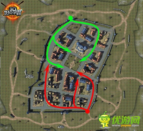 掌握伏擊戰(zhàn)！《3D坦克爭霸》地圖路線選擇