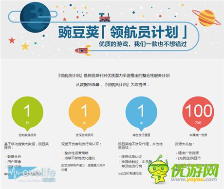 豌豆莢的高級(jí)搬運(yùn)工戰(zhàn)略 領(lǐng)航者計(jì)劃扶持手游開(kāi)發(fā)者