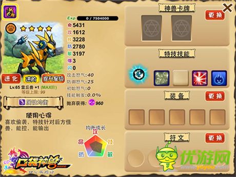 《口袋神獸》明星成員：4星雷丘獸閃亮登場